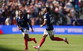 Kylian Mbappé, auteur d'un doublé pour la France face au Sénégal, pour son entrée en lice à la Coupe du monde, le 16 juin 2026 à East Rutherford (New Jersey)