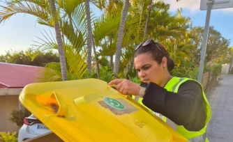 Les Avirons : 113 bacs jaunes contrÎlés par la Civis