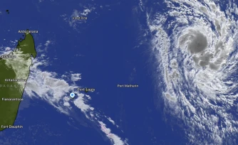 La forte tempête tropicale Indusa à 2.010 km de La Réunion, pas de menace pour les terres habitées