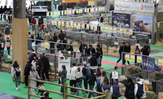 Le Salon de lâagriculture Ă Paris, le 21 fĂ©vrier 2026. LUDOVIC MARIN / AFP