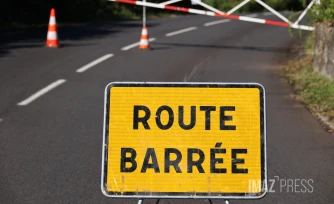 Éboulis sur la route de la Montagne 