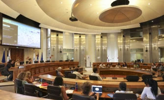 table ronde de débat pour la semaien franco-allemande