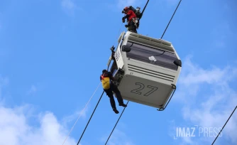 exercice évacuation téléphérique papang 