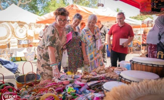 Le Port : retour sur la visite de Monique Rubin au marché forain