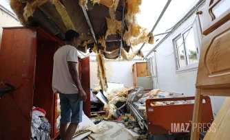 Madame Sautron , sinistrée malade dans le lotissement Bord de mer à Beaufonds 