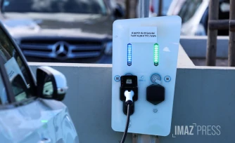 voiture électrique borne de recharge