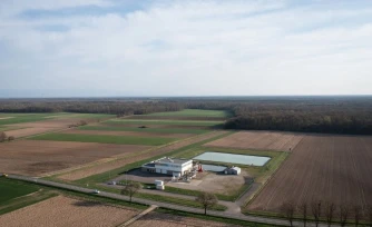  La centrale géothermique de Rittershoffen, en mars 2025. • © SEBASTIEN BOZON / AFP 