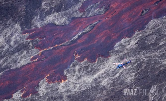 capture d'écran webcam de l'observatoire volcanologique)
