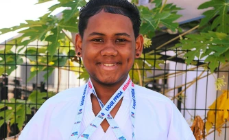 Saint-André : Kenry Emedi, 15 ans, rêve d'intégrer l'équipe de France de Karaté