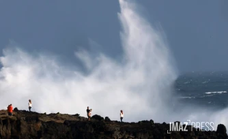 forte houle sur la cote ouest