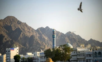 Une partie de la ville de Mascate près du port à Oman, le 5 février 2026