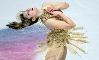 L'Américaine Alysa Liu, sacrée championne olympique de patinage artistique, le 19 février 2026 à Milan