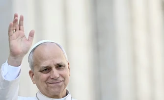 Le pape Léon XIV le 25 mars 2026 au Vatican