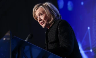 L'ancienne cheffe de la diplomatie américaine Hillary Clinton à Berlin, le 16 février 2026