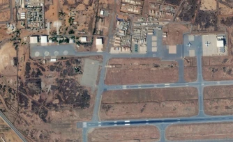 Image satellite prise le 12 janvier 2026 et fournie par Planet Labs PBC, montrant la zone militaire de lâaĂ©roport de Niamey, au Niger