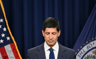 Le président de la Réserve fédérale des Etats-Unis, Kevin Warsh, donne une conférence de presse, le 29 juillet 2026 à Washington