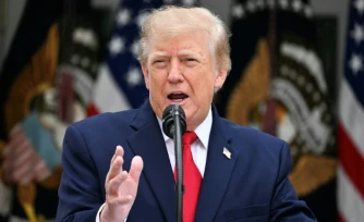 Le président américain Donald Trump à la Maison Blanche, le 15 octobre 2026 à Washington