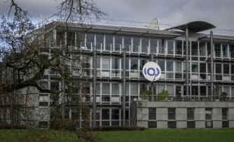 Le siège de l'Union Européenne de Radio-Télévision (UER), qui organise le Concours Eurovision de la chanson, à Genève, le 4 décembre 2025