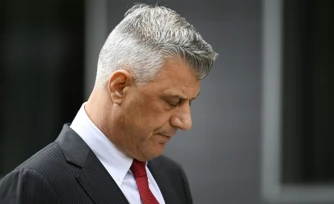 Hashim Thaçi, aprÚs sa démission de ses fonctions de président du Kosovo, à Pristina le 5 novembre 2020
