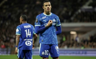 L'attaquant de l'OM Mason Greenwood, auteur du but de la victoire à Toulouse, le 7 mars 2026
