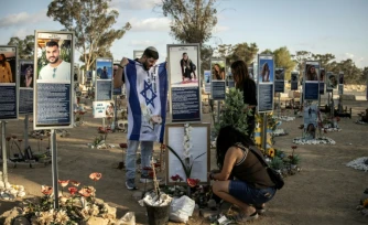 Mémorial pour les victimes du festival de musique Nova tuées pendant l'attaque du Hamas sur Israël le 7 octobre 2023, le 6 octobre 2025 à Reïm dans le sud d'Israël