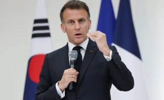Le président Emmanuel Macron à Séoul le 3 avril 2026