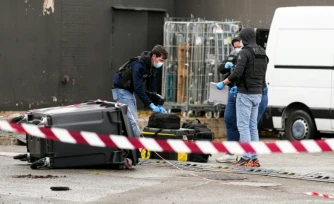 La police intervient sur les lieux de tirs à Trappes, dans les Yvelines, le 23 octobre 2026 