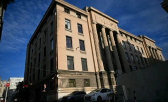 Le palais de justice de Marseille,le 18 mai 2025, à la veille du procès de Félix Bingui, le chef présumé du gang Yoda, poursuivi pour trafic de stupéfiants.