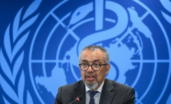 Tedros Adhanom Ghebreyesus, directeur général de l'Organisation mondiale de la santé (OMS), le 20 mai 2026 à Genève