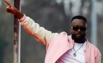 Le rappeur Gims à Paris, le 25 janvier 2026