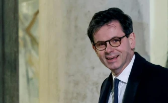 Christophe Leribault, nouveau directeur du musĂ©e du Louvre, Ă l'ĂlysĂ©e, le 27 fĂ©vrier 2024