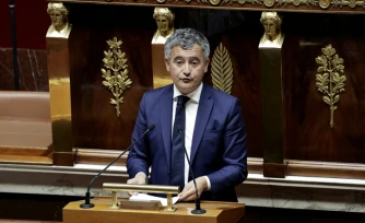 Le ministre de la Justice, Gérald Darmanin, lors de l'examen du projet de loi sur la protection des mineurs à l'Assemblée nationale, le 15 juillet 2026 à Paris