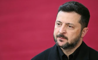 Le président ukrainien Volodymyr Zelensky à Bruxelles, le 18 juin 2026