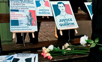 Rassemblement pour demander "Justice pour Quentin" Deranque, le 16 février 2026 à Metz