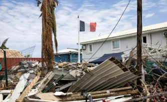 Les dégùts du cyclone Chido à Dzaoudzi, à Mayotte, le 28 décembre 2024