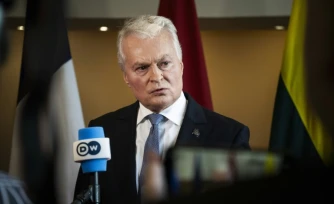 Le président lithuanien Gitanas Nauseda à Rovaniemi, en Finlande, le 14 septembre 2026