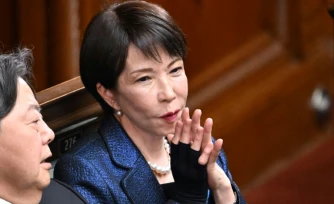 La Première ministre japonaise Sanae Takaichi, le 18 février 2026 à Tokyo