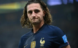 Adrien Rabiot avec le maillot de l'équipe de France lors de la finale du Mondial-2022 contre l'Argentine, le 18 décembre 2022 à Doha