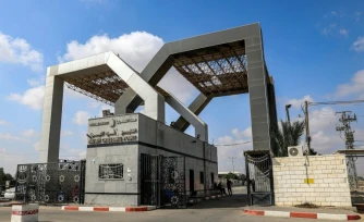 Le poste-frontière de Rafah, entre la bande de Gaza et l'Egypte, le 27 août 2023