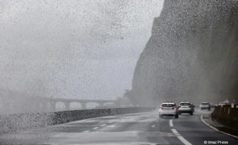 Freddy - Route du littoral basculée