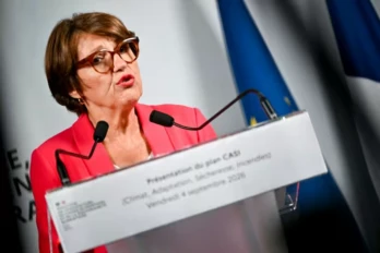 La ministre de l'Agriculture, Annie Genevard, le 4 septembre 2026 à Paris ( AFP / LOU BENOIST )
