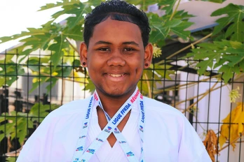 Saint-André : Kenry Emedi, 15 ans, rêve d'intégrer l'équipe de France de Karaté