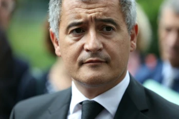Le ministre de la justice Gérald Darmanin à Nanterre, le 29 juillet 2025