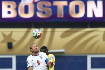 Harry Kane lors du match de l'Angleterre contre le Ghana en phase de groupes du Mondial, le 23 juin 2026 à Boston