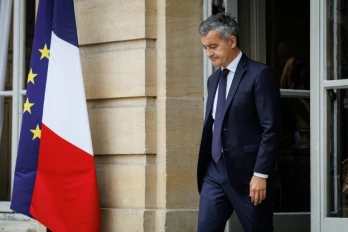 Le ministre de la Justice Gérald Darmanin quitte les bureaux du Premier ministre, le 5 juin 2026 à Paris