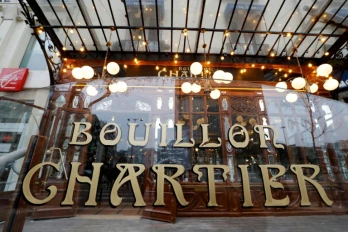 L'entrée du restaurant Bouillon Chartier Montparnasse, le 6 février 2019 à Paris