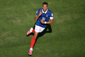 Kylian Mbappé, auteur d'un doublé pour la France face au Sénégal, pour son entrée en lice à la Coupe du monde, le 16 juin 2026 à East Rutherford (New Jersey)