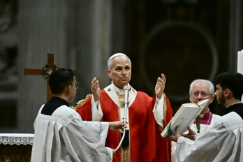 Le pape Léon XIV préside la messe pour l'inauguration de l'année académique des universités pontificales, le 8 octobre 2026 au Vatican