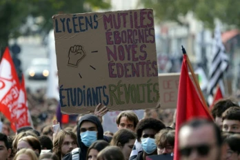 Manifestation lycéenne à Rennes, le 6 octobre 2026