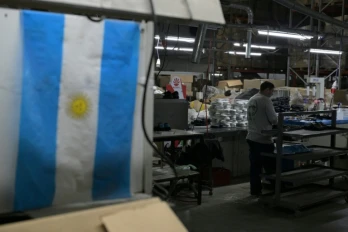 L'usine de chaussures Kioshi, à Esteban Echeverria près de Buenos Aires, le 27 août 2026